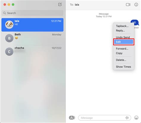 Üzenetek törlése az iMessage